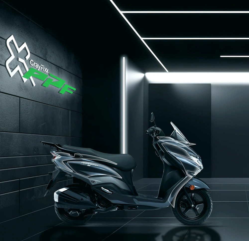 Pre Cut PPF For Burgman 125 | 7.5 Mil Clear Gloss TPU Paint Protection Film | Burgman 125 PPF